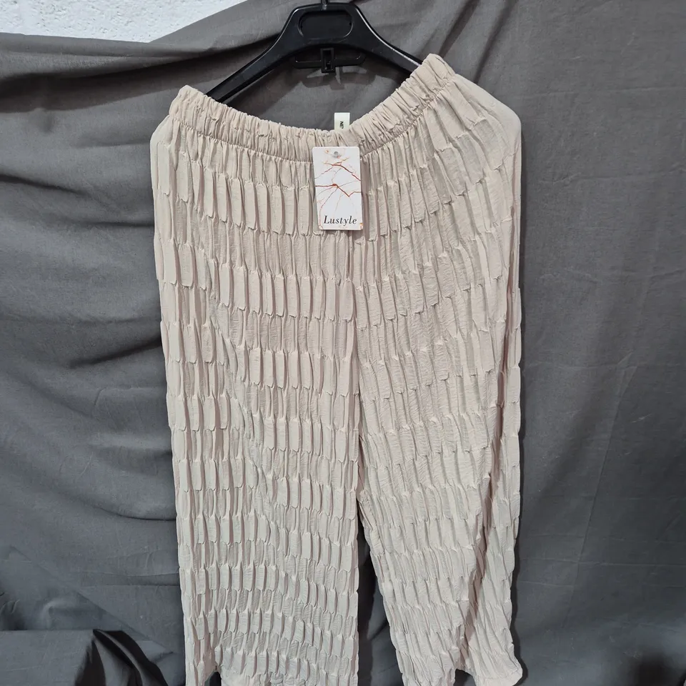 LUSTYLE WOMEN'S RUCHED WIDE-LEG TROUSERS – NEW COLLECTION . ONE SIZE