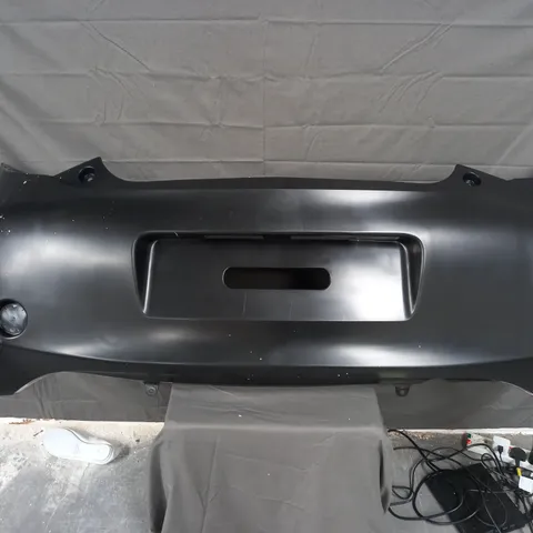 REAR UNBRANDED TOYOTA IQ BLACK PLASTIC BUMPER - COLLECTION ONLY