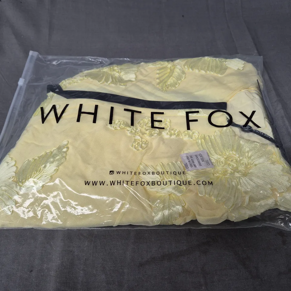 BAGGED WHITE FOX SUMMER READY MAXI DRESS SIZE SMALL