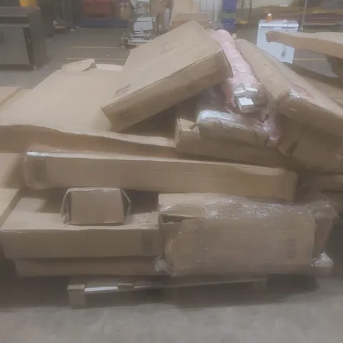 PALLET OF ASSORTED INCOMPLETE HOMES DIRECT 365 BED PARTS AND PIECES