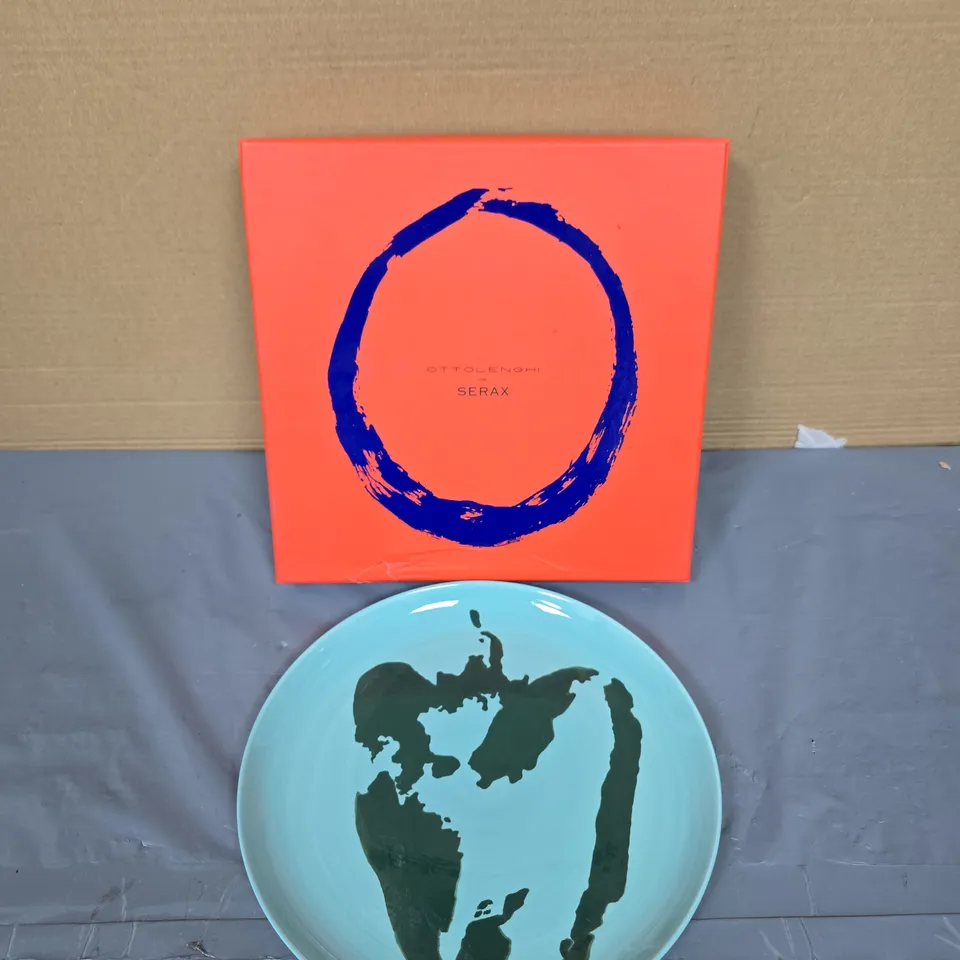 OTTOLENGHI X SERAX PLATE LARGE (L) AZURE PEPPER GREEN – SET OF 2