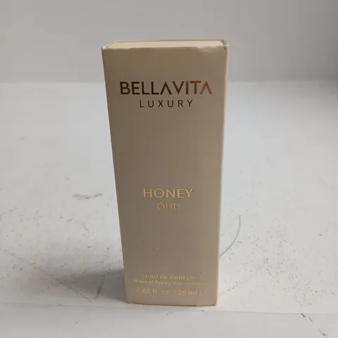 BOXED AND SEALED BELLAVITA LUXURY HONEY OUD EAU DE PARFUM 20ML