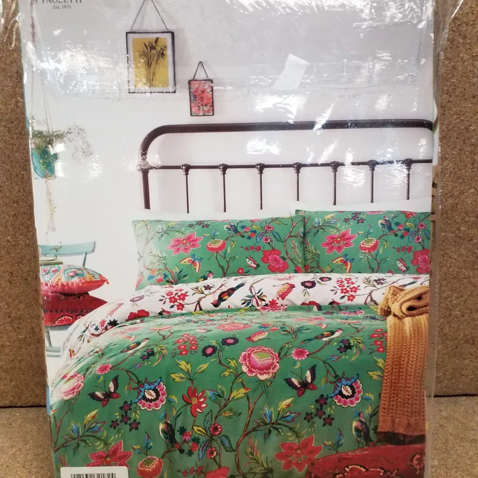 BRAND NEW CREATIVE CLOTH BY PAOLETTI POMELO SUPERKING DUVET SET - VERDI 