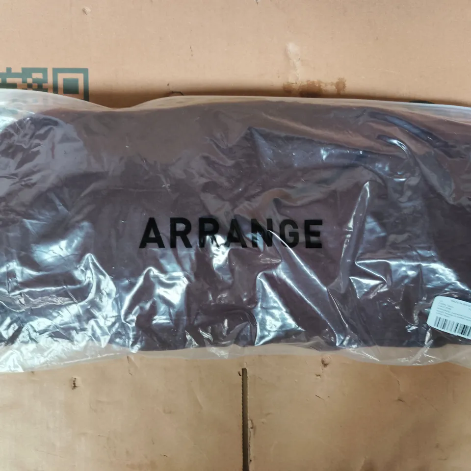 BAGGED ARRANGE OVERSIZED PREMIUM HEAVYWEIGHT HOODIE IN COFFEE BEAN SIZE XS