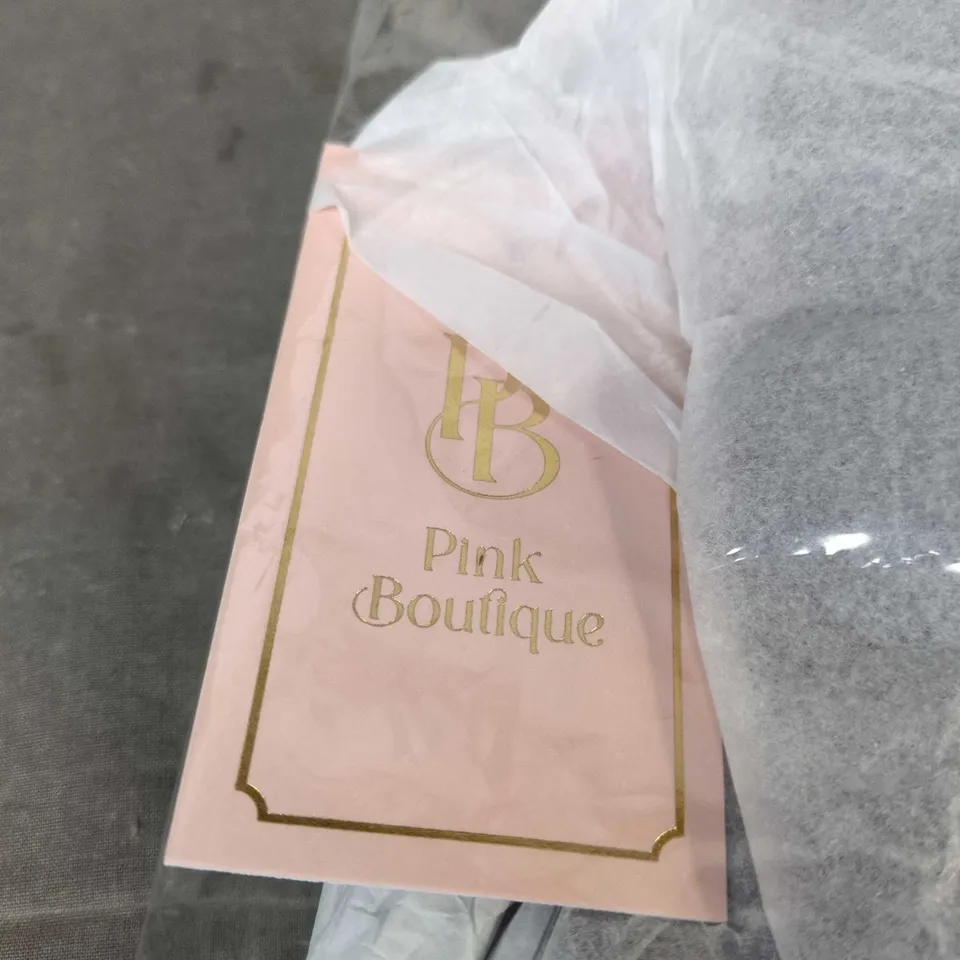 PINK BOUTIQUE SIZE 10 DONT HOLD BACK BROWN FAUX LEATHER WRAP OVER SKORT