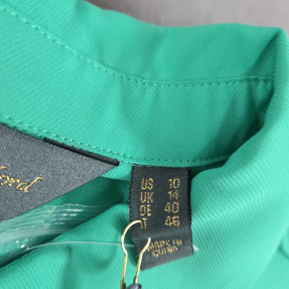 RUTH LANGFORD GREEN WOMEN’S BLOUSE – UK 14 (US 10)