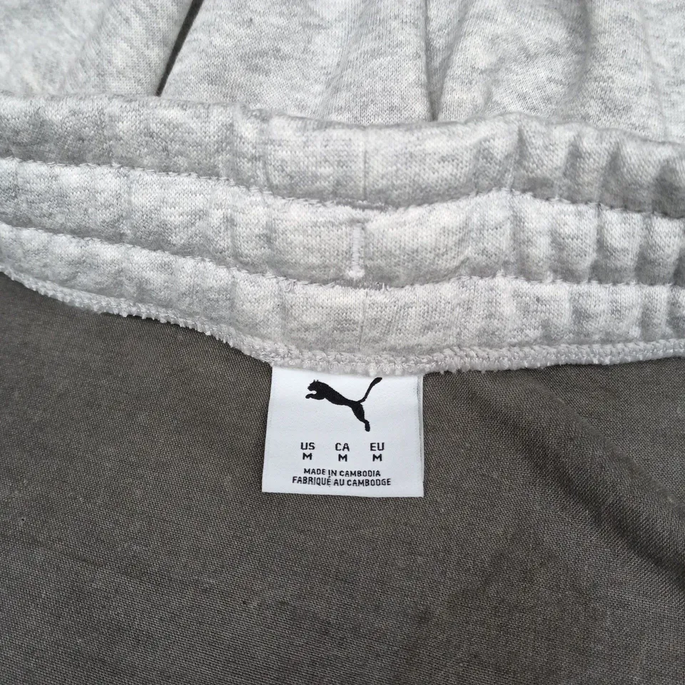 PUMA MEN'S GREY MARL JOGGERS – SIZE US M