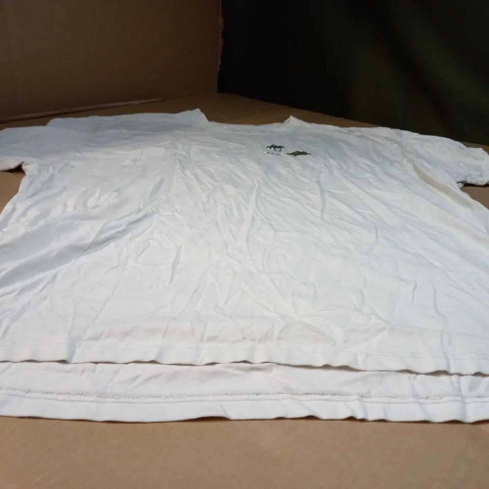 NIKE OFF WHITE/LOGO TEE - XXL