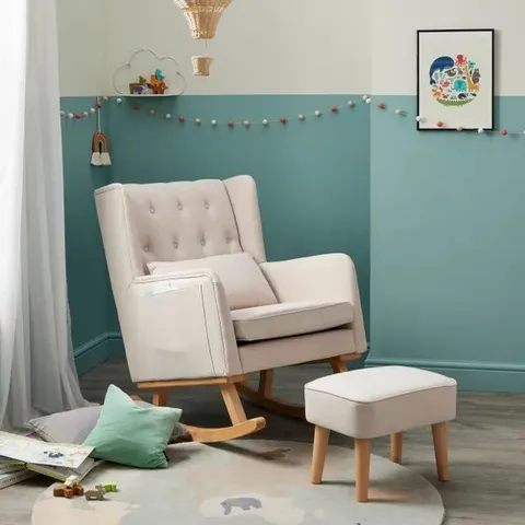 BOXED BABYMORE NURSING CHAIR WITH STOOL (1 BOX)