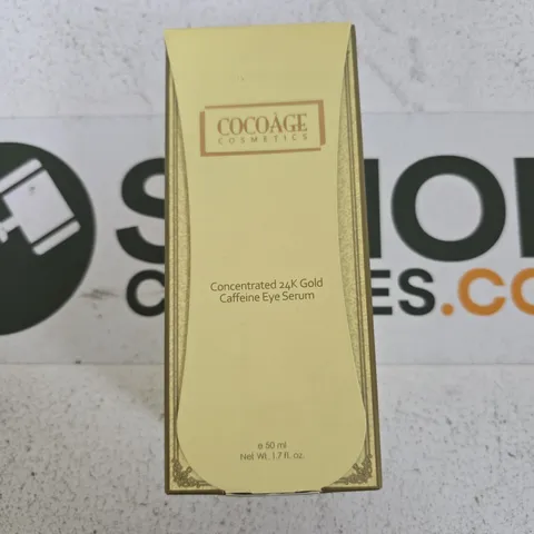 COCOAGE COSMETICS CONCENTRATED 24K GOLD CAFFEINE EYE SERUM – 50 ML