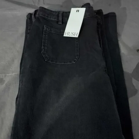 HUSH FLARED JEANS – WASHED BLACK – UK 18