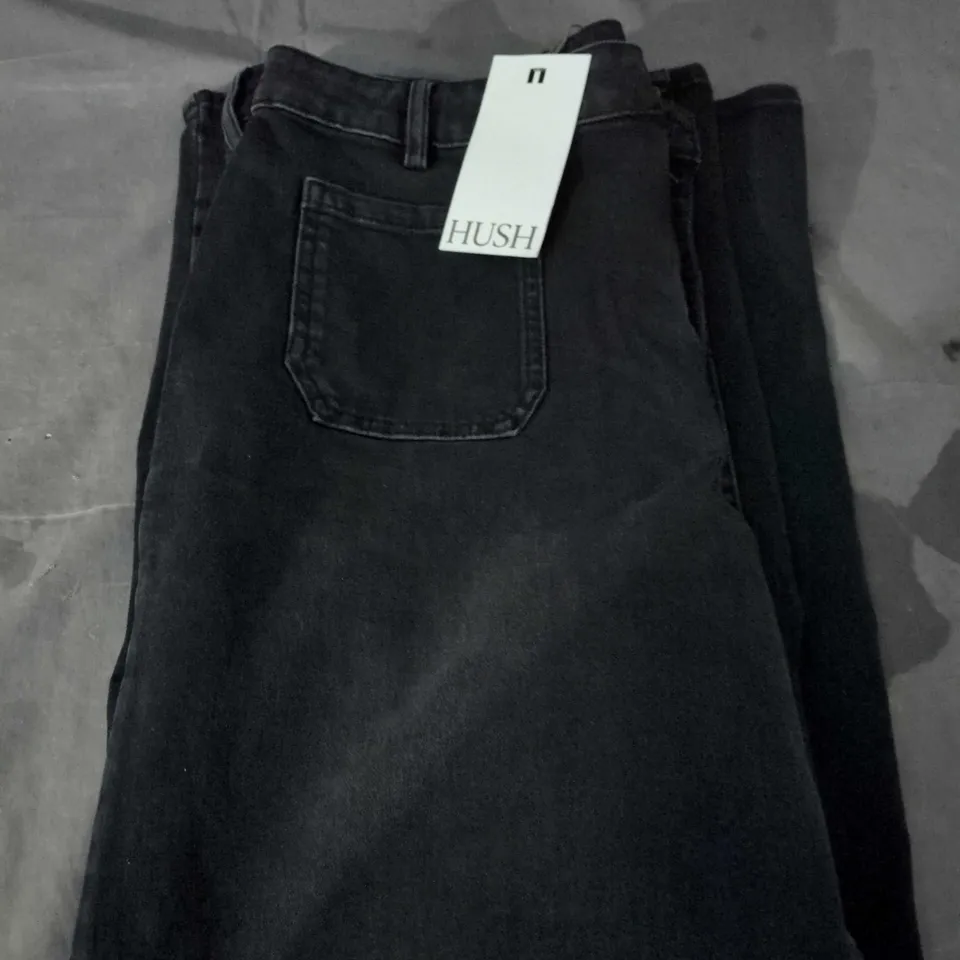 HUSH FLARED JEANS – WASHED BLACK – UK 18