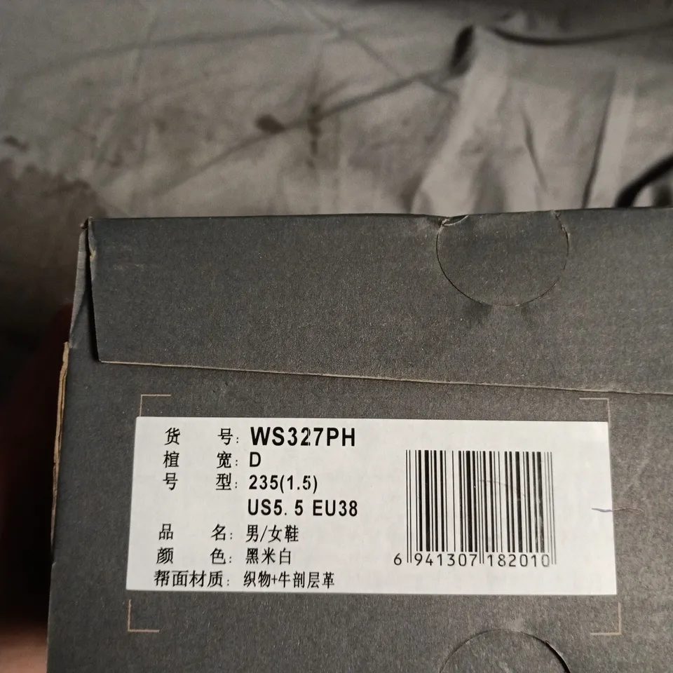 NEW BALANCE WS327PH UNISEX SNEAKERS – BLACK/WHITE, US 5.5 / EU 38