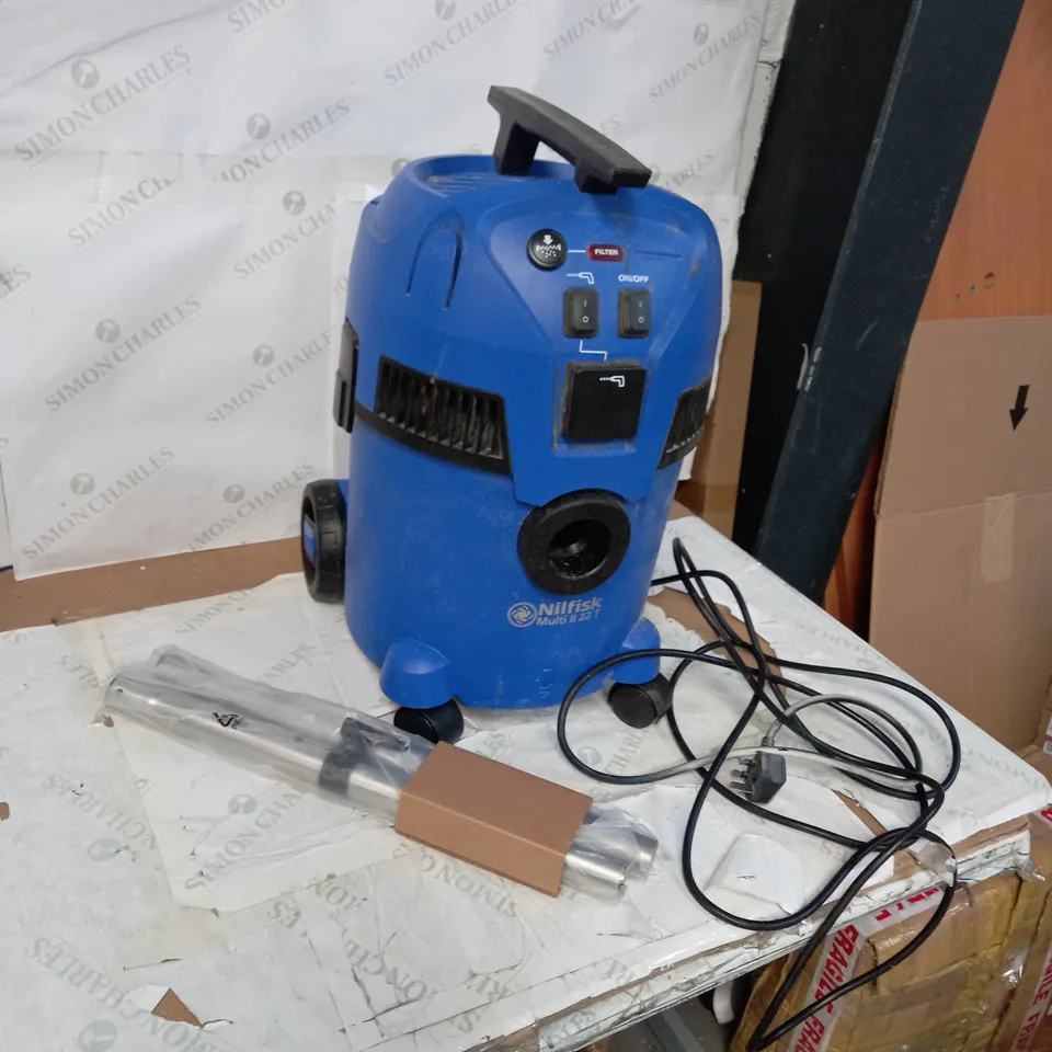 NILFISK MULTI LL 22 T UK WET AND DRY VACUUM CLEANER