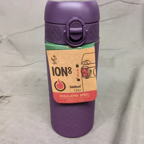 ION8 INSULATED STEEL BOTTLE IN PURPLE (360ML)