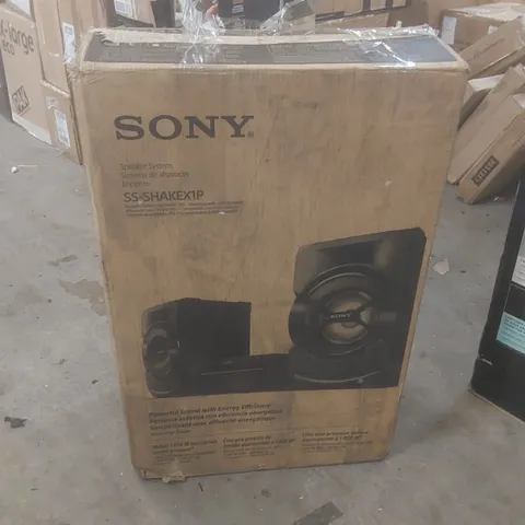 BOXED SONY SS-SHAKEX1P SPEAKER SYSTEM - BOX 2 OF 2 ONLY, MISSING BOX 1