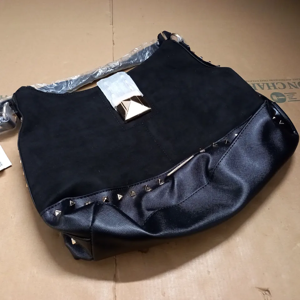 RIVER ISLAND BLACK STUD DETAIL BAG