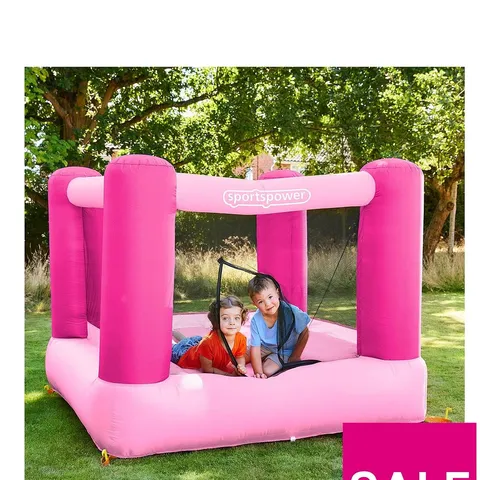 SPORTSPOWER 6X6FT BOUNCY CASTLE PINK
