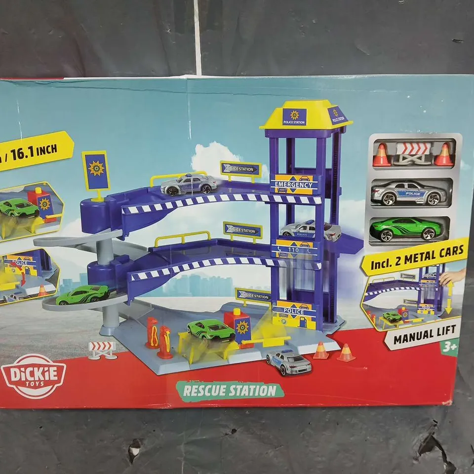 BOXED DICKIE TOYS RESCUE STATION