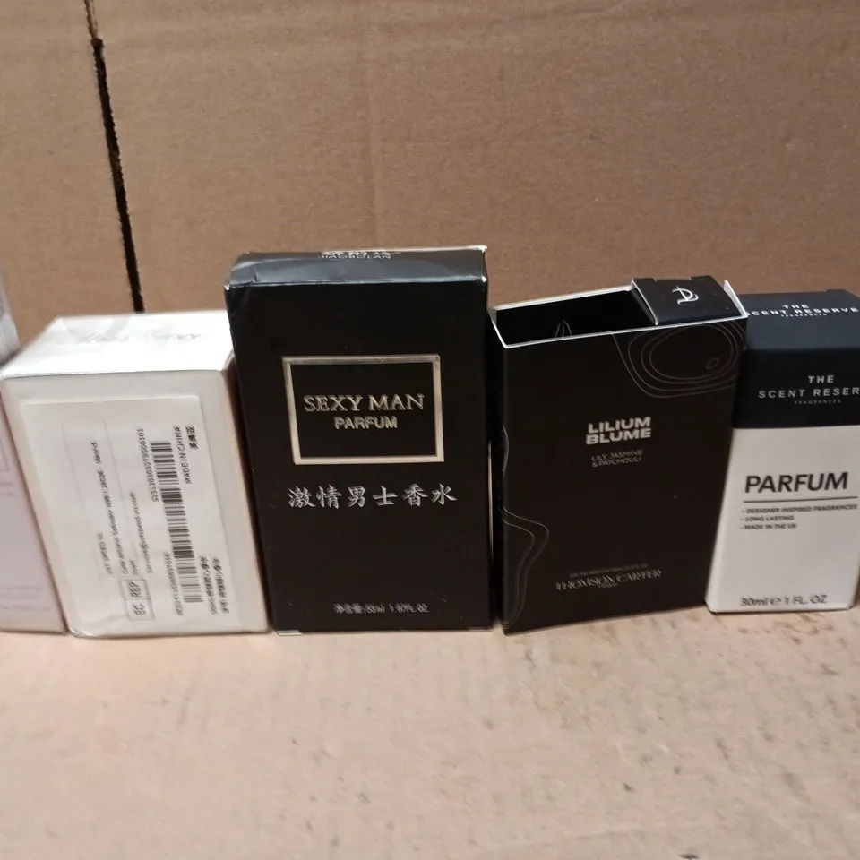 LOT OF 11 ASSORTED FRAGRANCE ITEMS TO INCLUDE TED BAKER BODY SPRAY, SCENT RESERVE PARFUMS AND VICTORIAS SECRET TRAVEL SPRAY