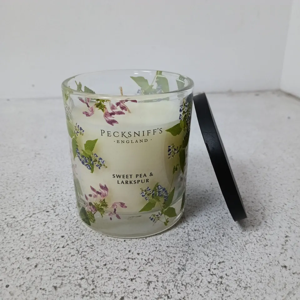 12 PECKSNIFF'S SWEET PEA & LARKSPUR CANDLES