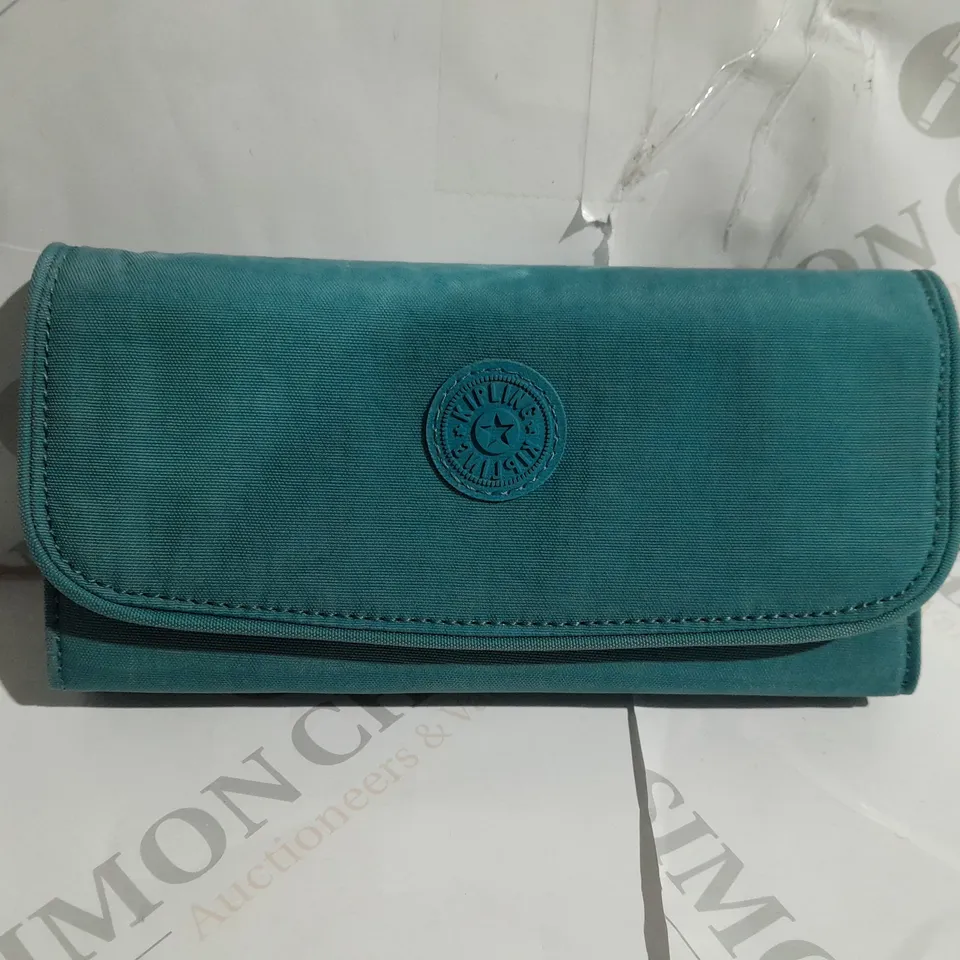 KIPLING MONEYLAND PURSE - LAKE BLUE 