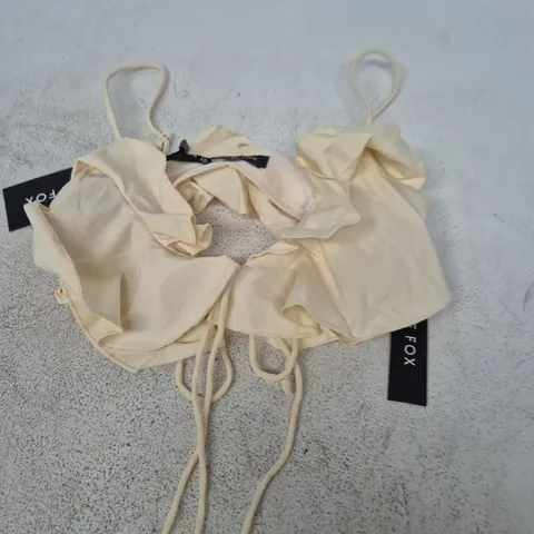 WHITE FOX CREAM TOP – XS