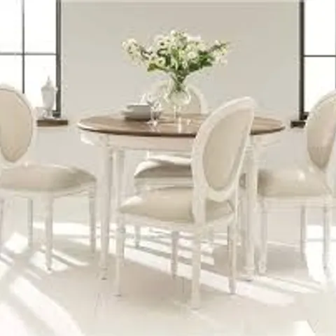 BRAND NEW BOXED HOMESDIRECT365 SET OF 2 VINTAGE FRENCH STYLE SIDE CHAIRS