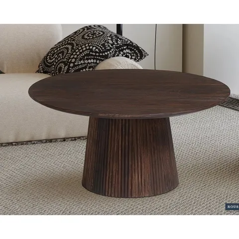 BOXED MIGUEL UNIQUE SOLID WOOD COFFEE TABLE (2 BOXES)