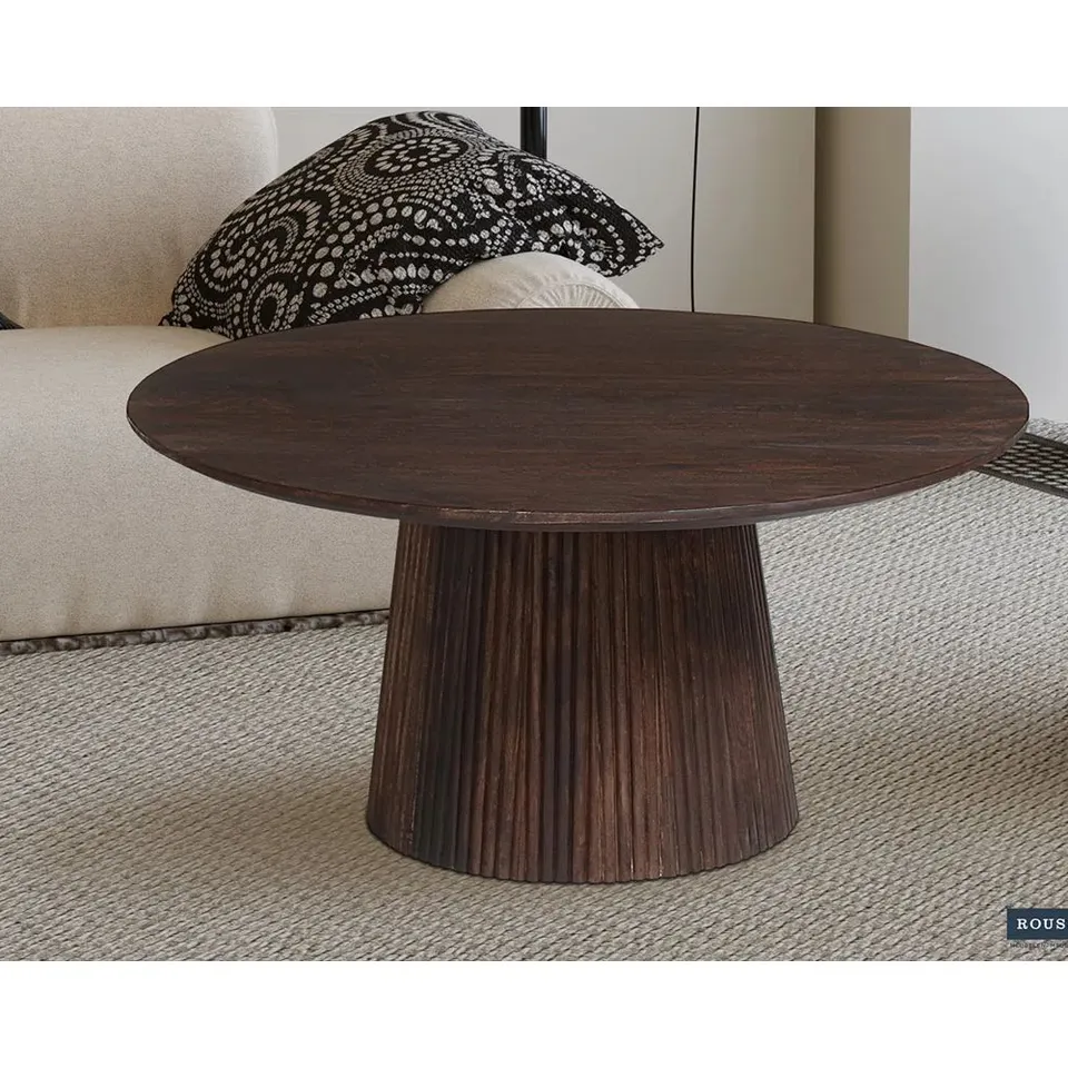 BOXED MIGUEL UNIQUE SOLID WOOD COFFEE TABLE (2 BOXES)