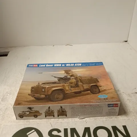 HOBBY BOSS LAND ROVER WMIK WITH MILAN ATGM 1:35 SCALE MODEL KIT
