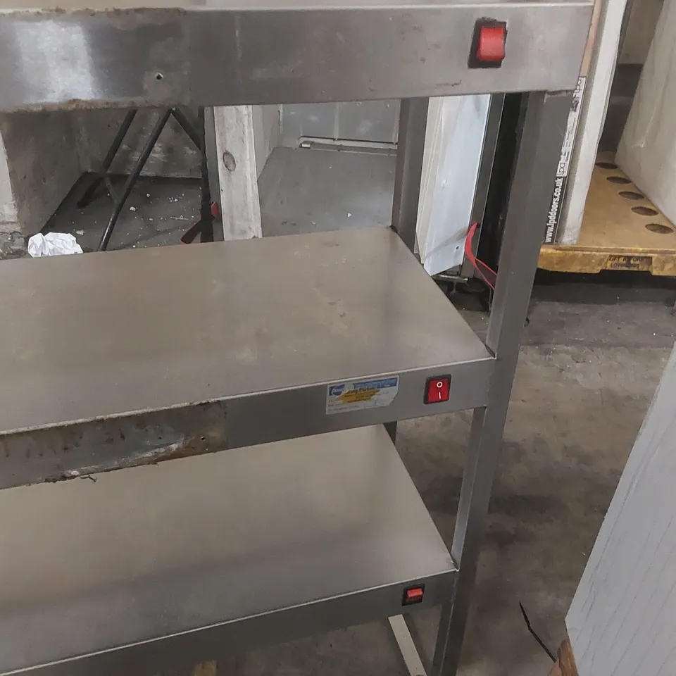 STAINLESS STEEL HEATED SERVICE PASS SHELVES