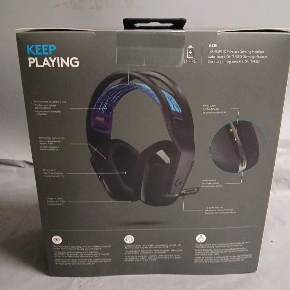 SEALED LOGITECH G535 LIGHTSPEED WIRELESS GAMING HEADSET