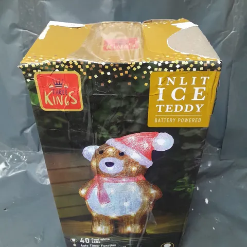 BOXED THREE KINGS TEDDY ACRYLIC OUTDOOR CHRISTMAS LIGHT