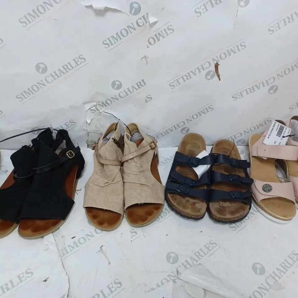 APROXIMATELY 6 PAIRS OF ASSORTED SANDALS FROM BLOWFISH MALIBU AND BONOVA ETC.