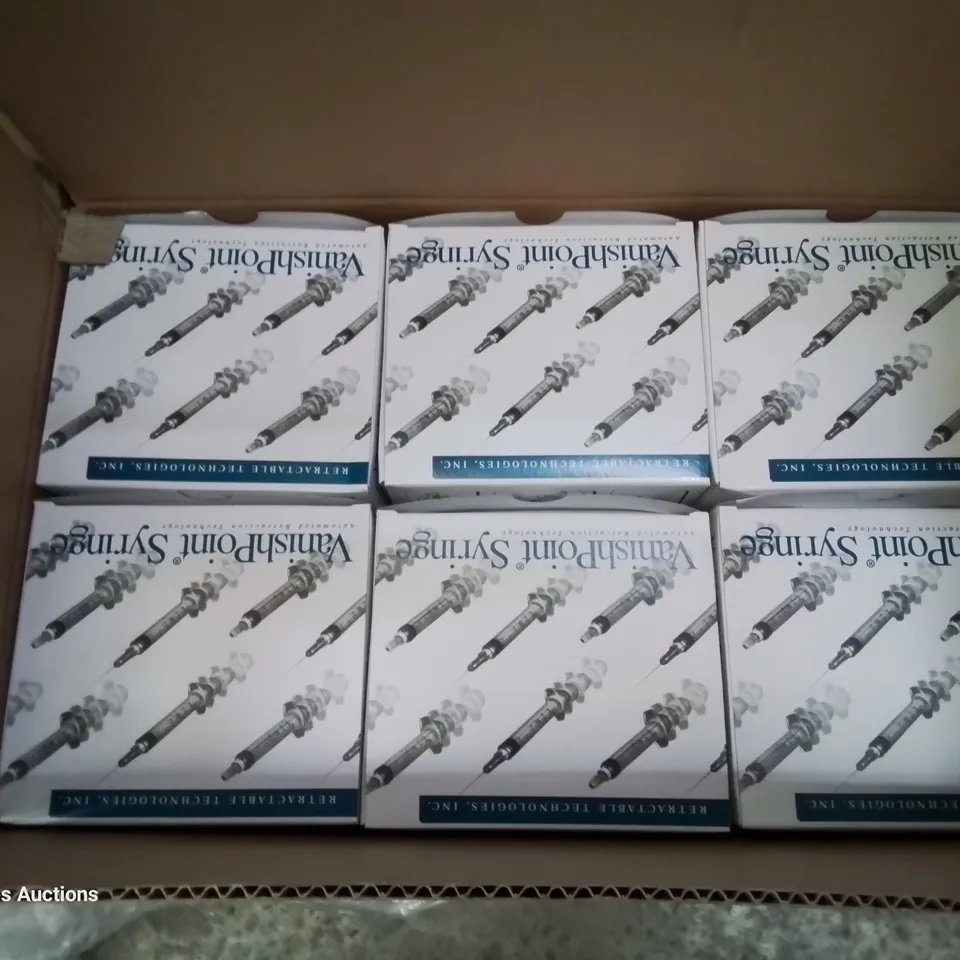 FIVE CASE EACH CONTAINING 6 × 100 VANISH POINT SYRINGES