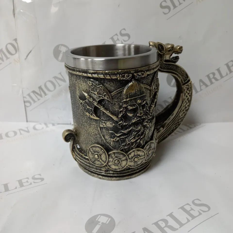 BOXED COLLECTIBLE MEDIEVAL NORSE VIKING SHIP MUG 500ML 
