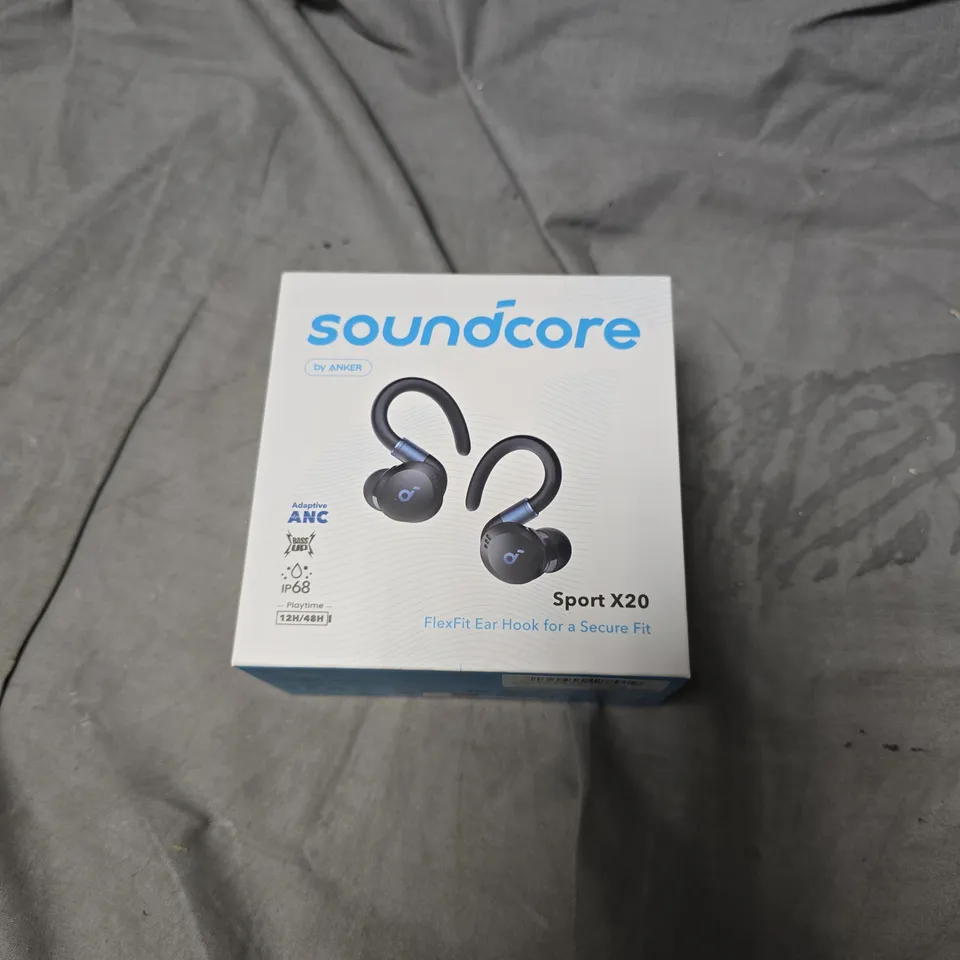 SEALED SOUNDCORE SPORT X20 TRUE WIRELESS EARBUDS BY ANKER – BOXED