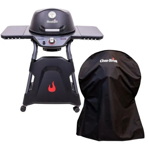 BOXED CHAR-BROIL ALL-STAR 120 - SINGLE BURNER GAS BBQ GRILL AND COVER
