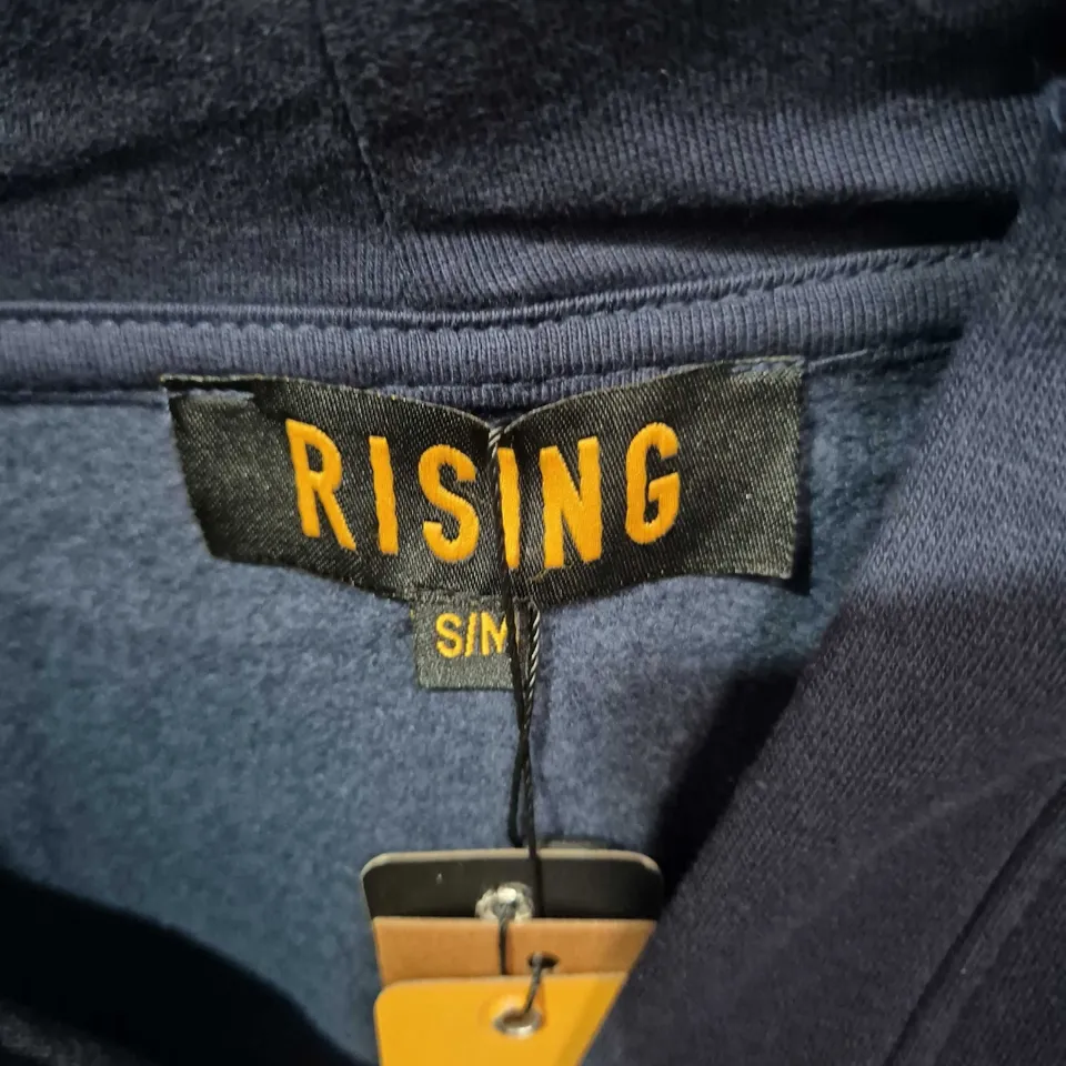 RISING NAVY TRACKSUIT SET – ZIP HOODIE CROP TOP & JOGGERS - SIZE S/M