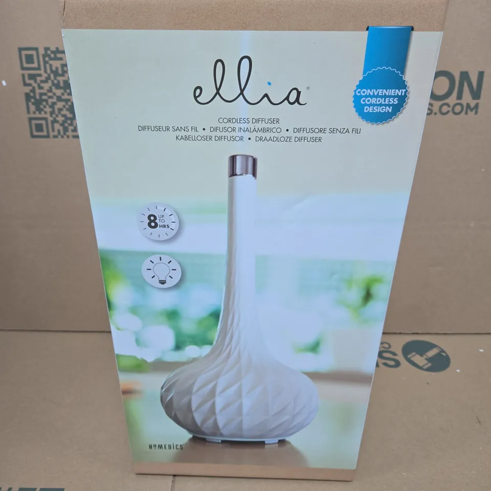 ELLIA CORDLESS DIFFUSER – WHITE CERAMIC