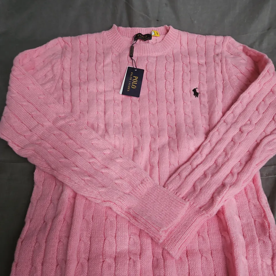 POLO RALPH LAUREN KNIT JUMPER - SIZE S
