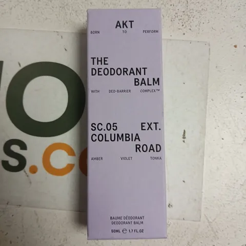 AKT THE DEODORANT BALM – 50ML, COLUMBIA ROAD SCENT (UK-MADE)