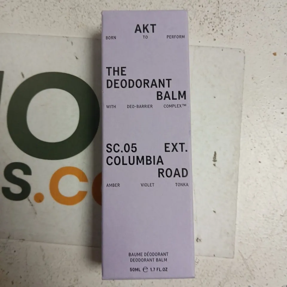 AKT THE DEODORANT BALM – 50ML, COLUMBIA ROAD SCENT (UK-MADE)