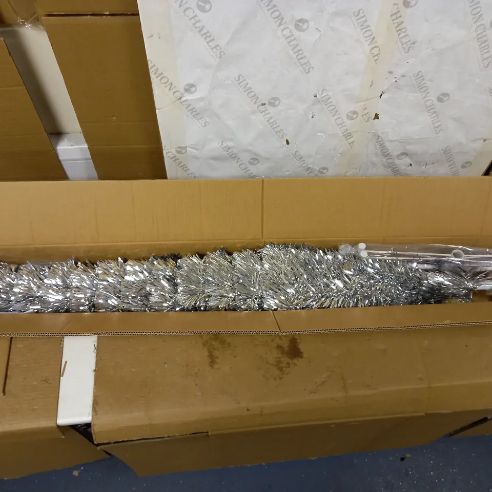 BOXED GRADE 1 SILVER FIBRE OPTIC TREE 5'