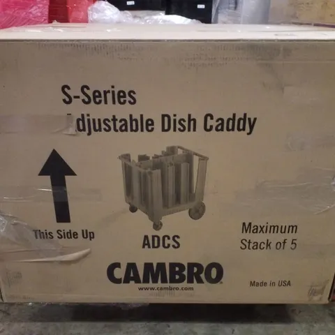 BRAND NEW CAMBRO S-SERIES ADJUSTABLE DISH CADDY - BLACK