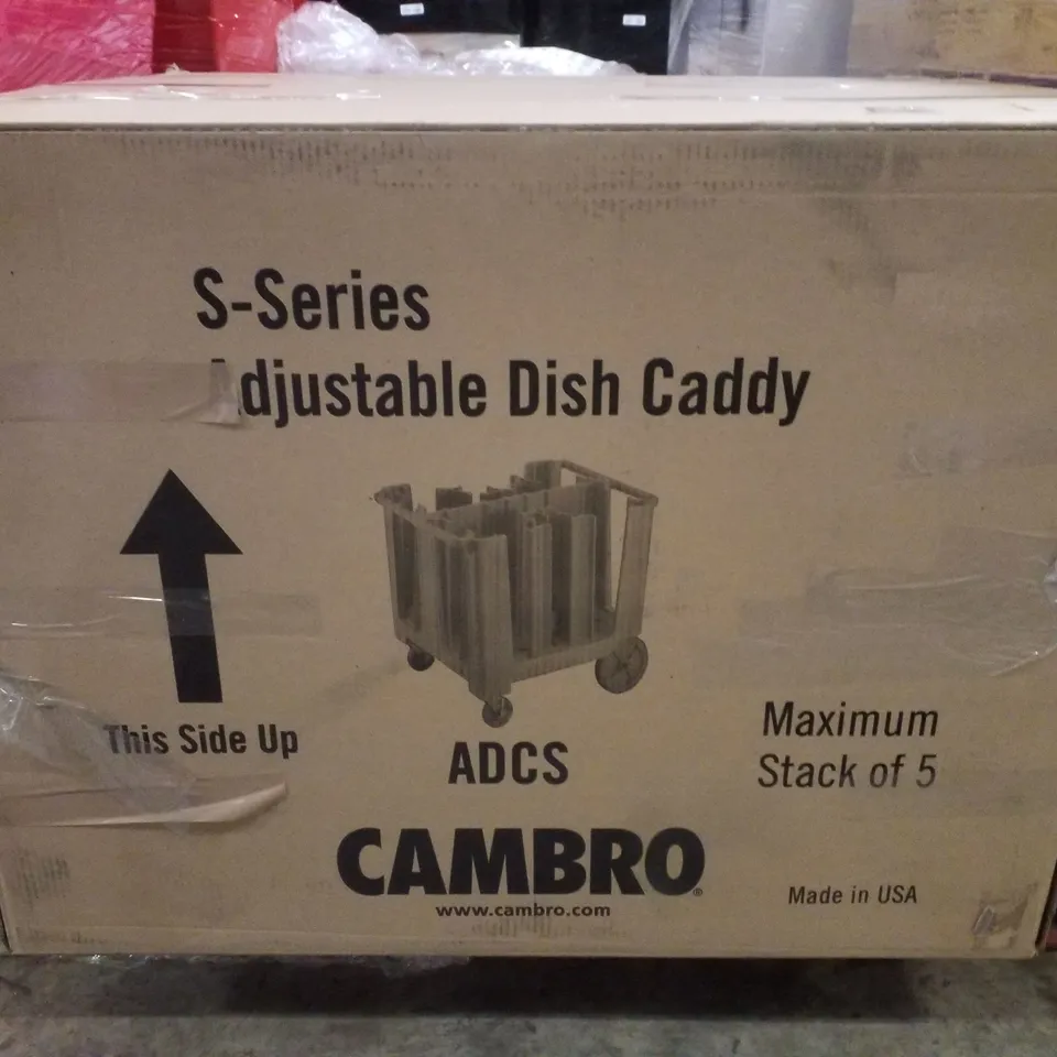 BRAND NEW CAMBRO S-SERIES ADJUSTABLE DISH CADDY - BLACK