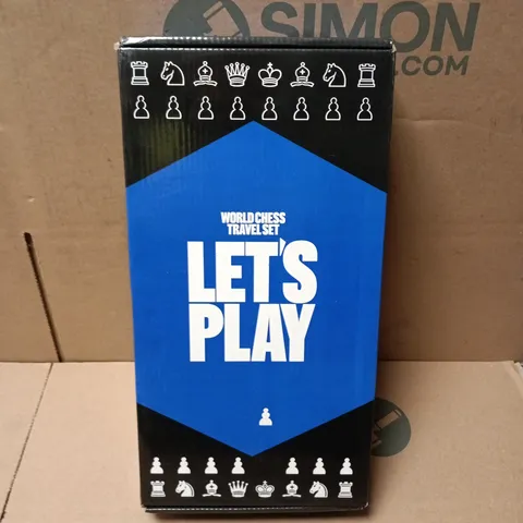 BOXED WORLD CHESS TRAVEL SET LETS PLAY