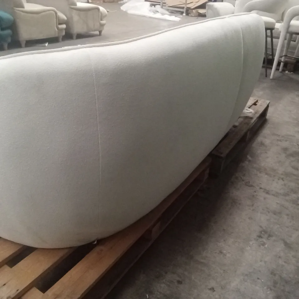 DANETTI ZOEY IVORY BOUCLE 3 SEATER SOFA RRP £1299