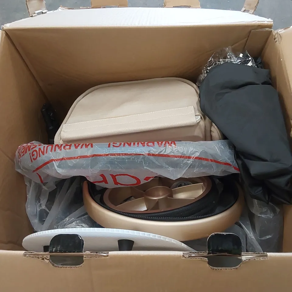 BOXED ICANDY PEACH 7 BISCOTTI ON BLONDE BABY STROLLER